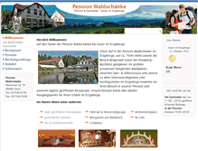 Tablet Screenshot of pension-waldschaenke.de